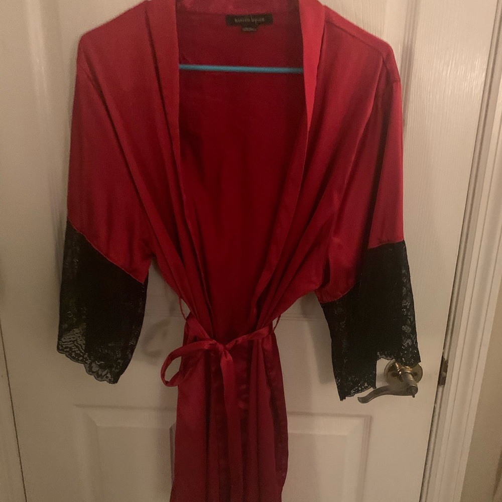Satin robe
